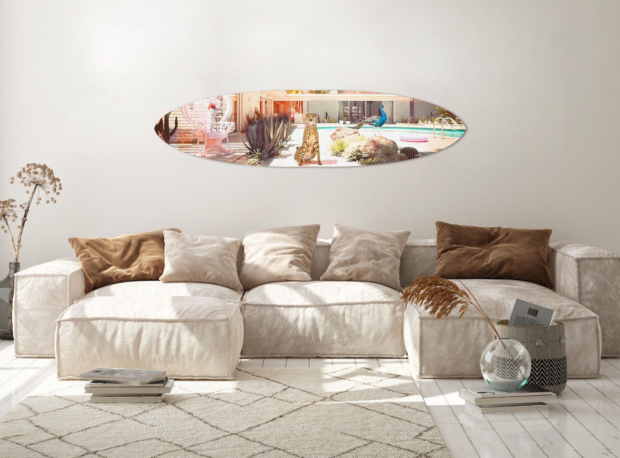 Palm Springs Crew - Decorative Acrylic Surfboard