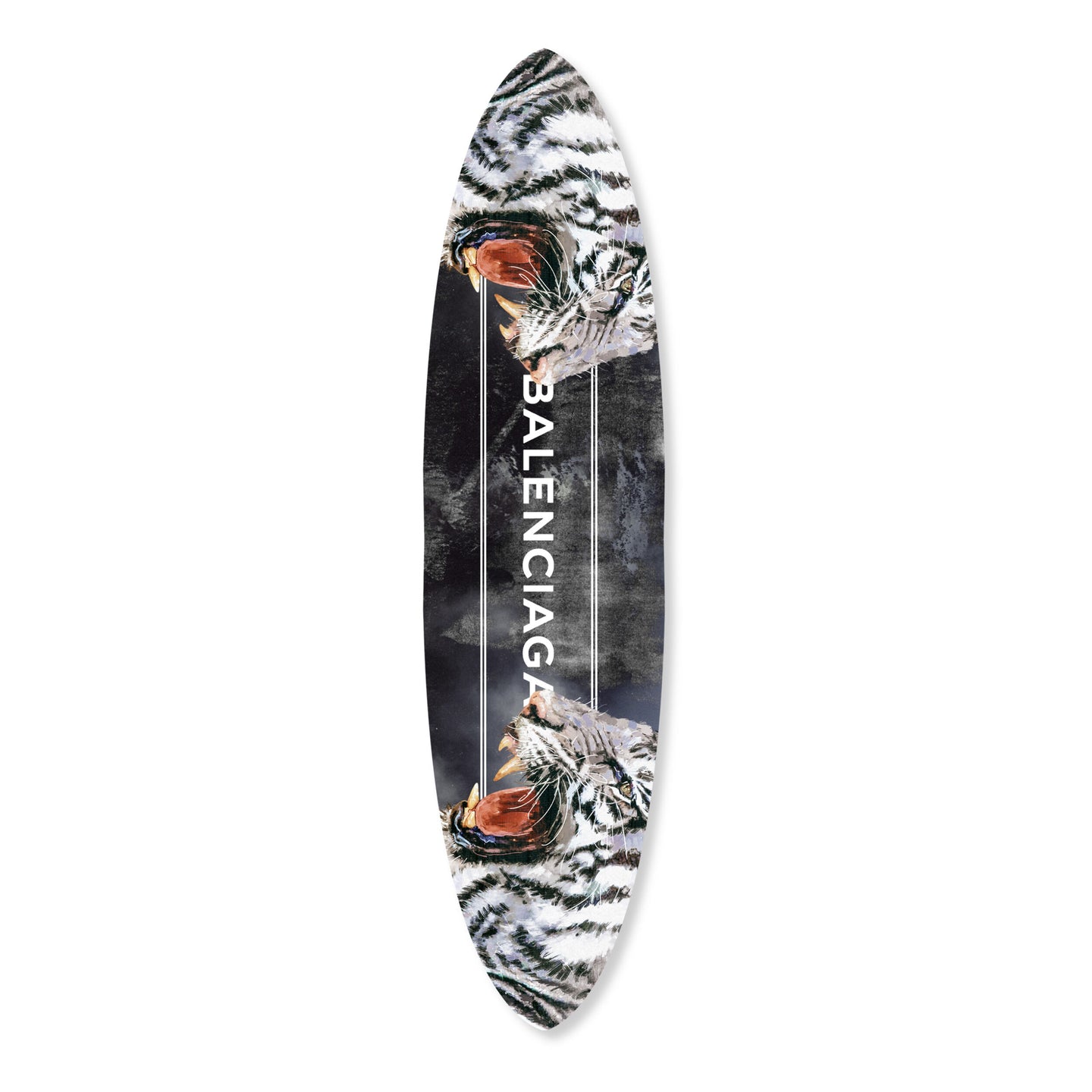 Tiger Effect - Decorative Acrylic Surfboard