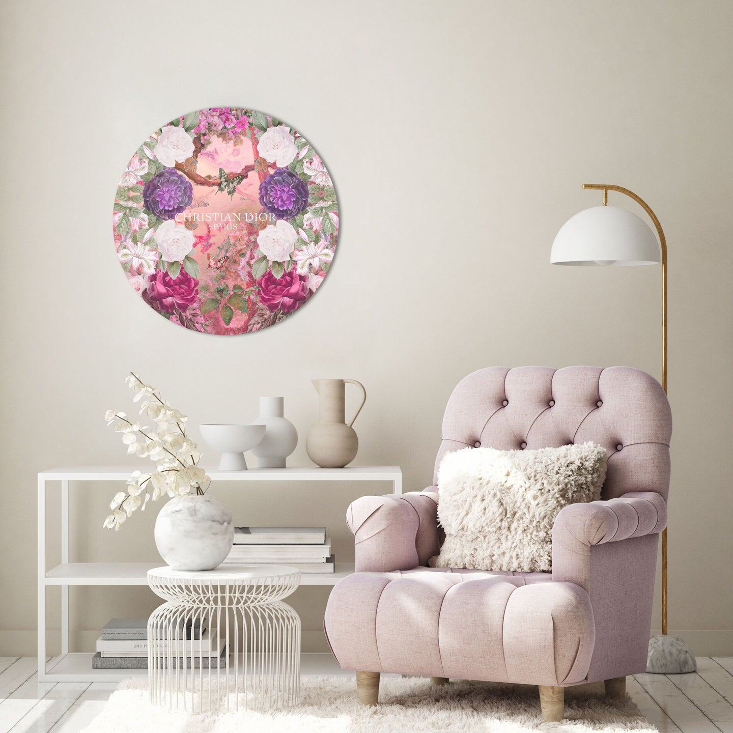 SUPERFLUOUS JUNGLE - ROUND ACRYLIC ART