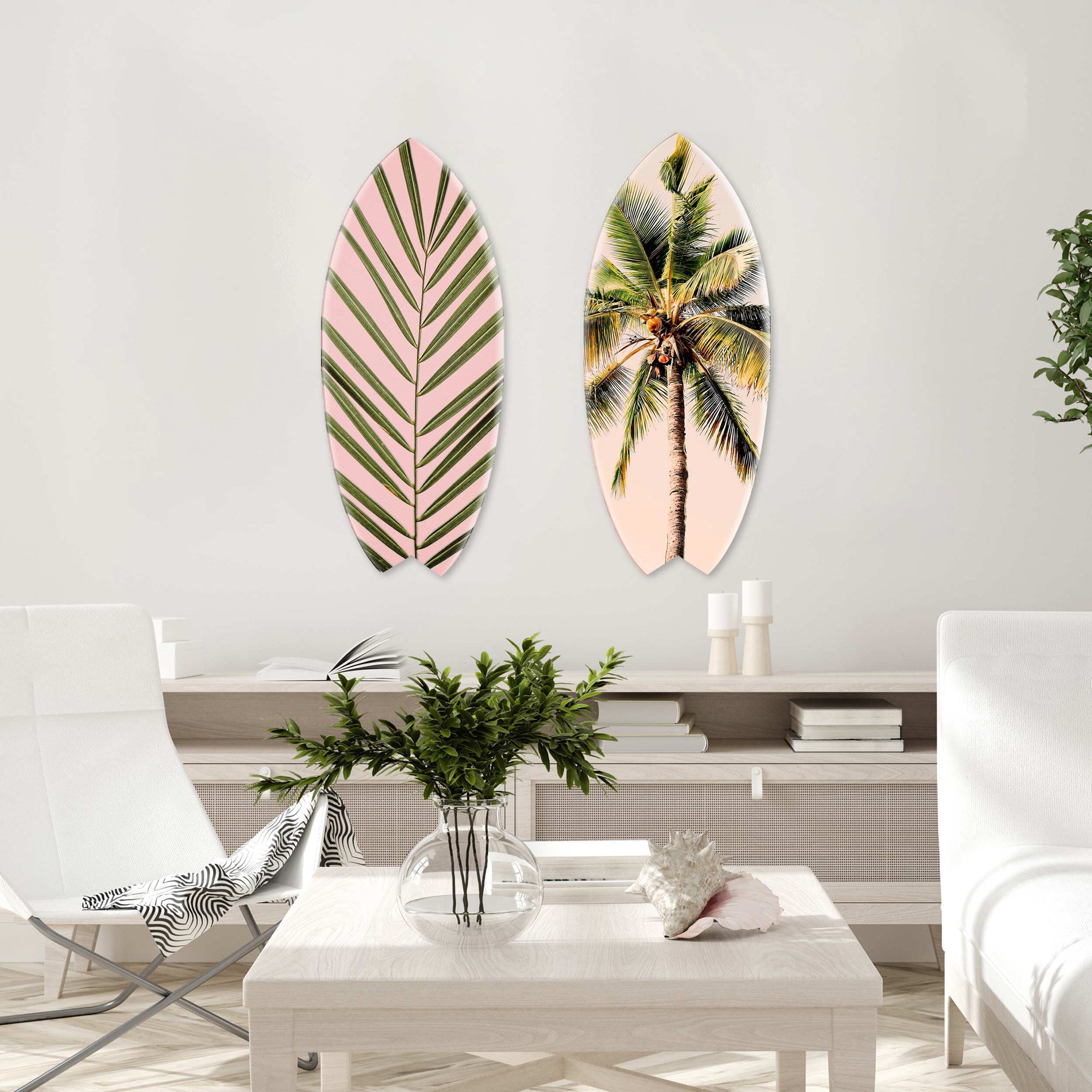 Blush Palm Skimboard- 2 Piece Set