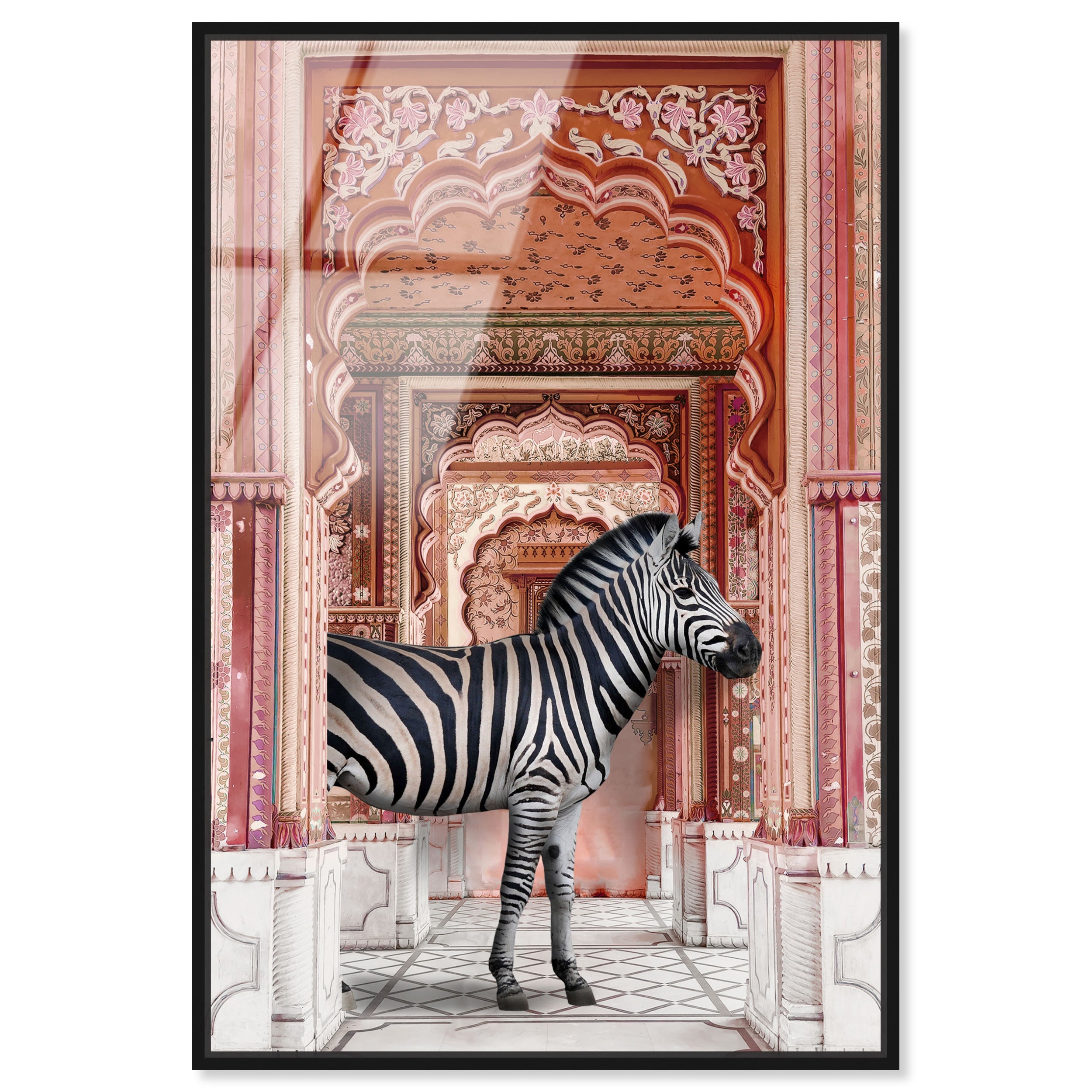 Zebra Destination Arch Animal Wall Art Oliver Gal
