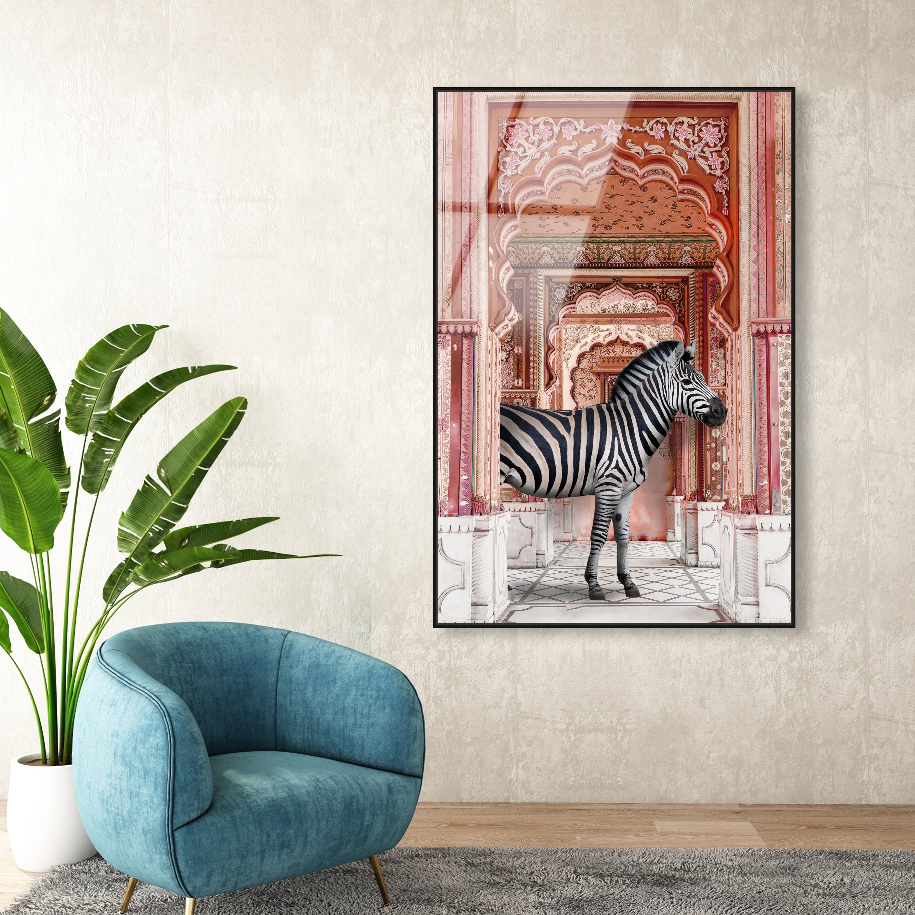 Zebra Destination Arch Animal Wall Art Oliver Gal