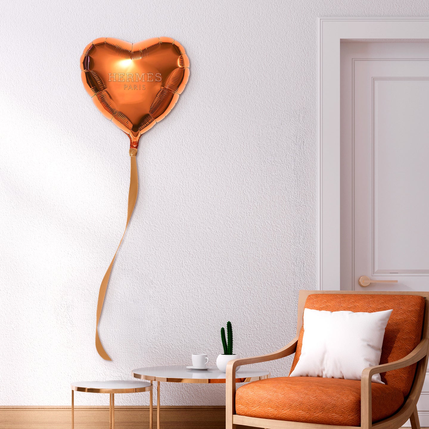Orange Balloon | Acrylic Silhouette
