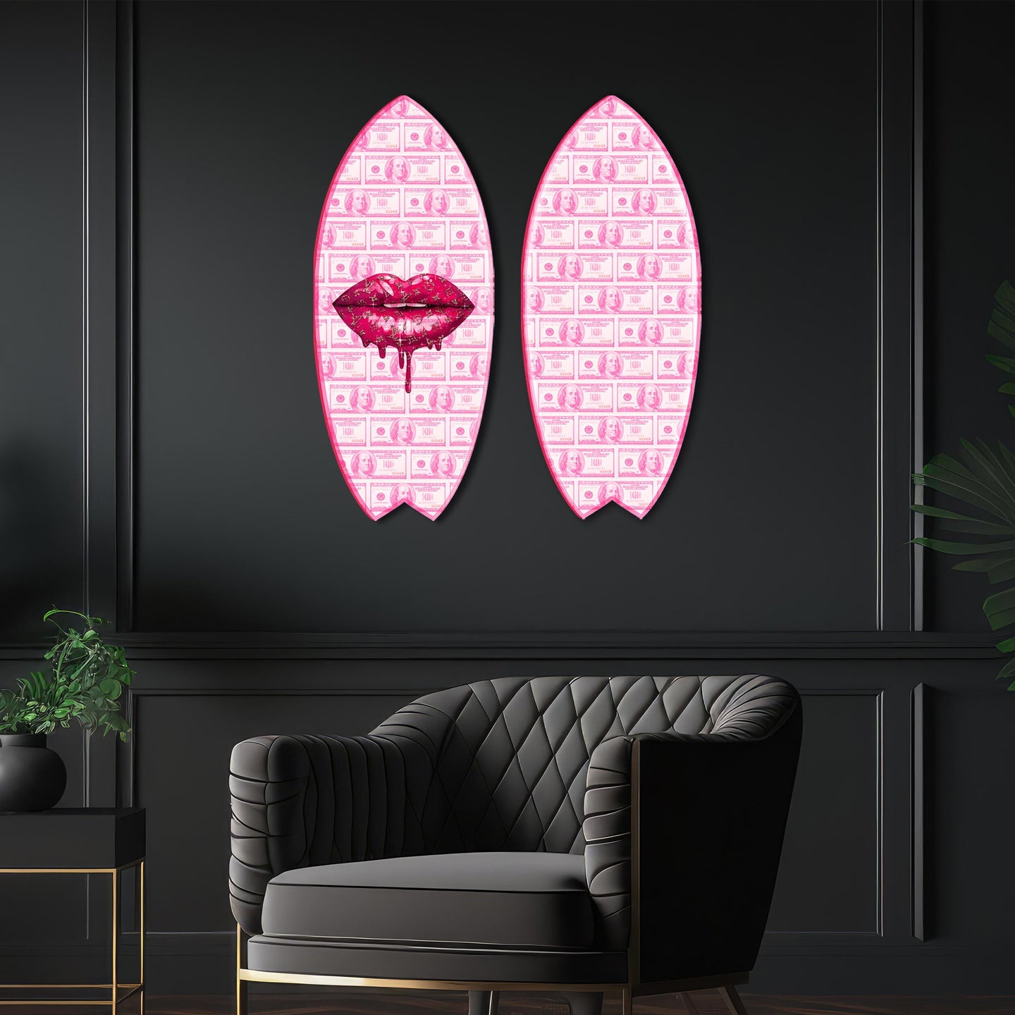 Doll Money Talk Lips Skimboard - 2 Piece Set