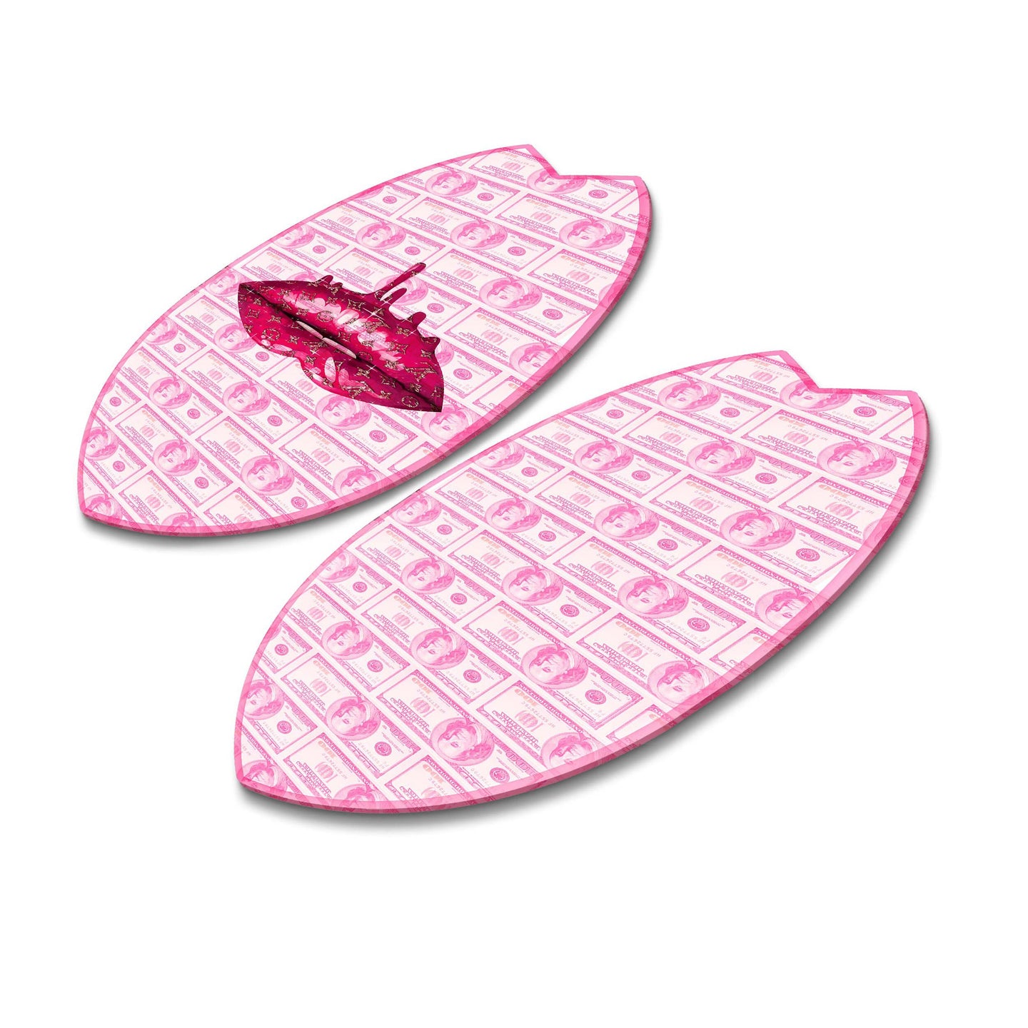 Doll Money Talk Lips Skimboard - 2 Piece Set