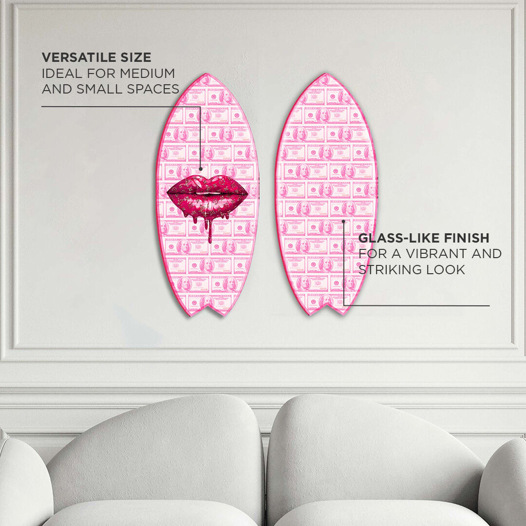 Doll Money Talk Lips Skimboard - 2 Piece Set