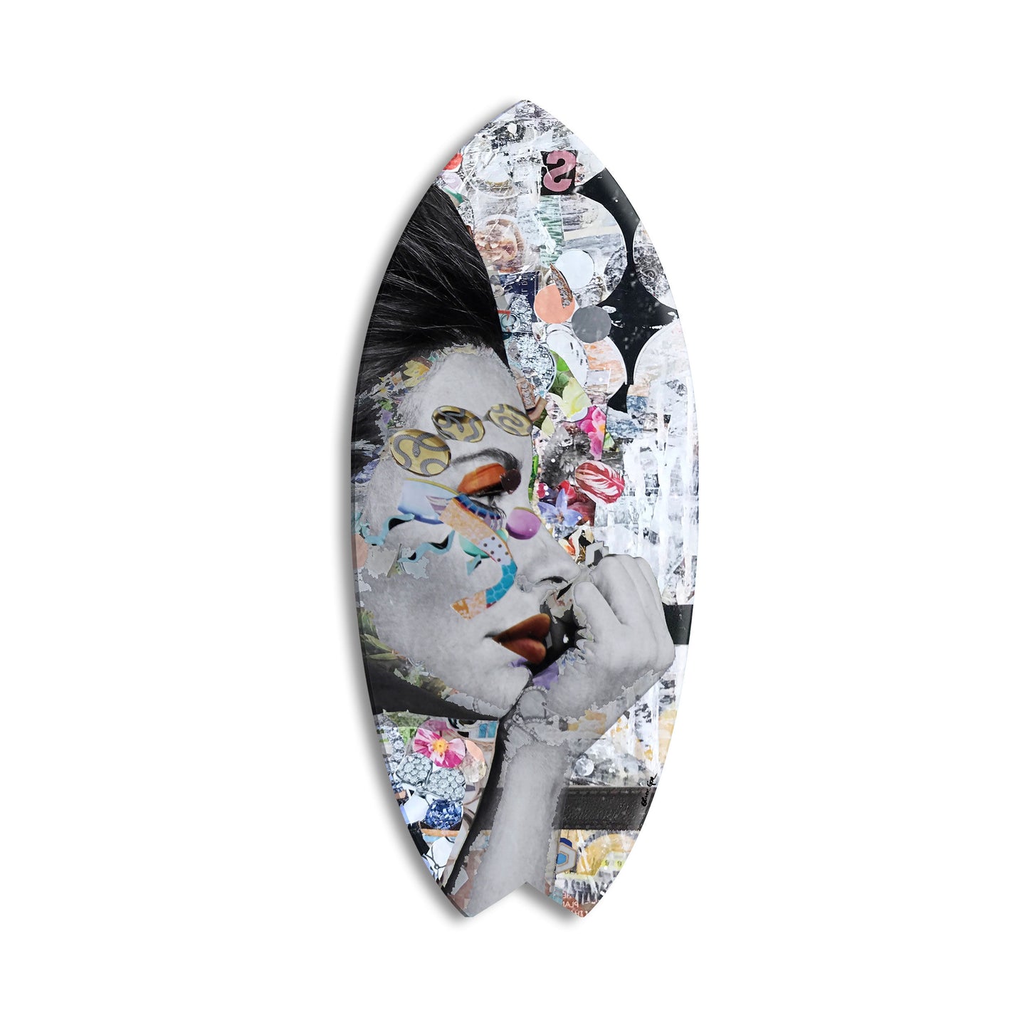 Katy Hirschfeld - Floral Gaze I Skimboard
