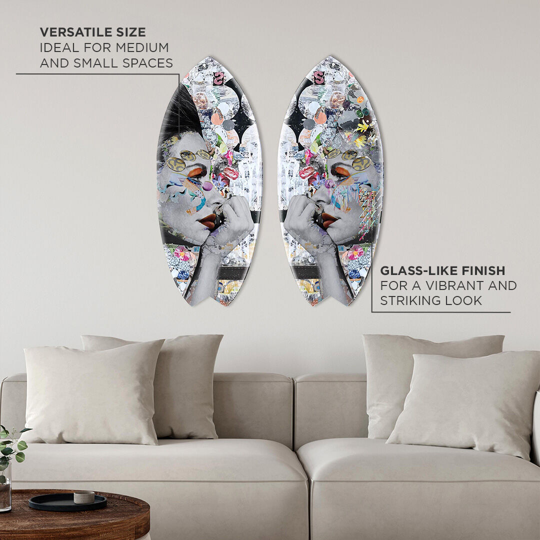 Katy Hirschfeld Double Floral Gaze Skimboard SET