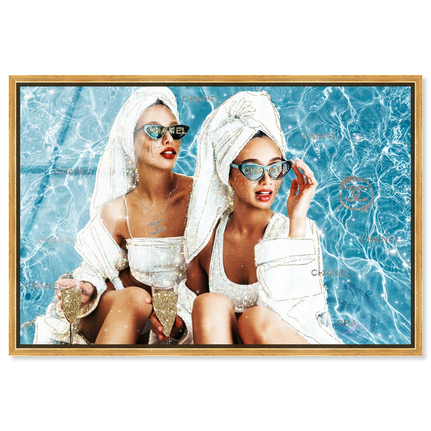 Best Friend Chica Duo - Framed Acrylic Art
