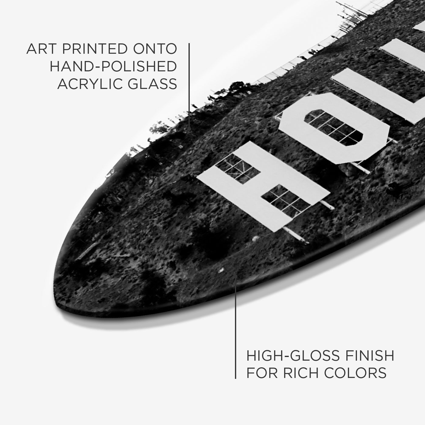 Hollywood Sign Surfboard