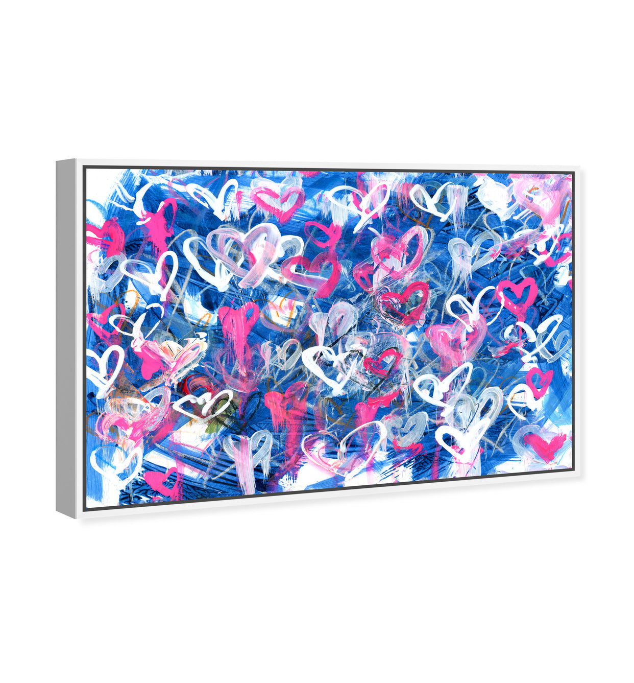 Love on The Blue Abstract Wall Art Oliver Gal