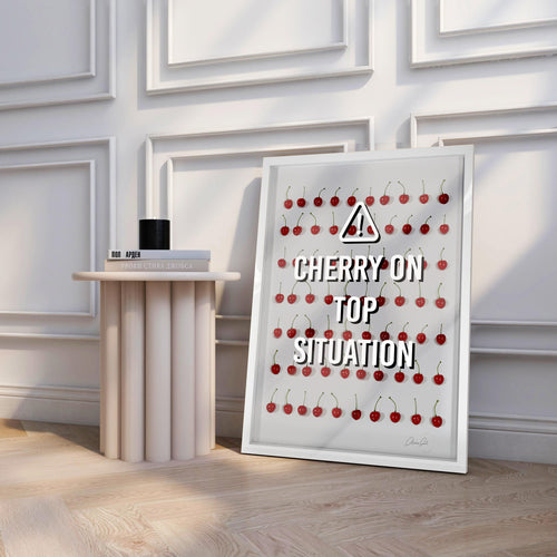 Cherry On Top - Framed 3D Art