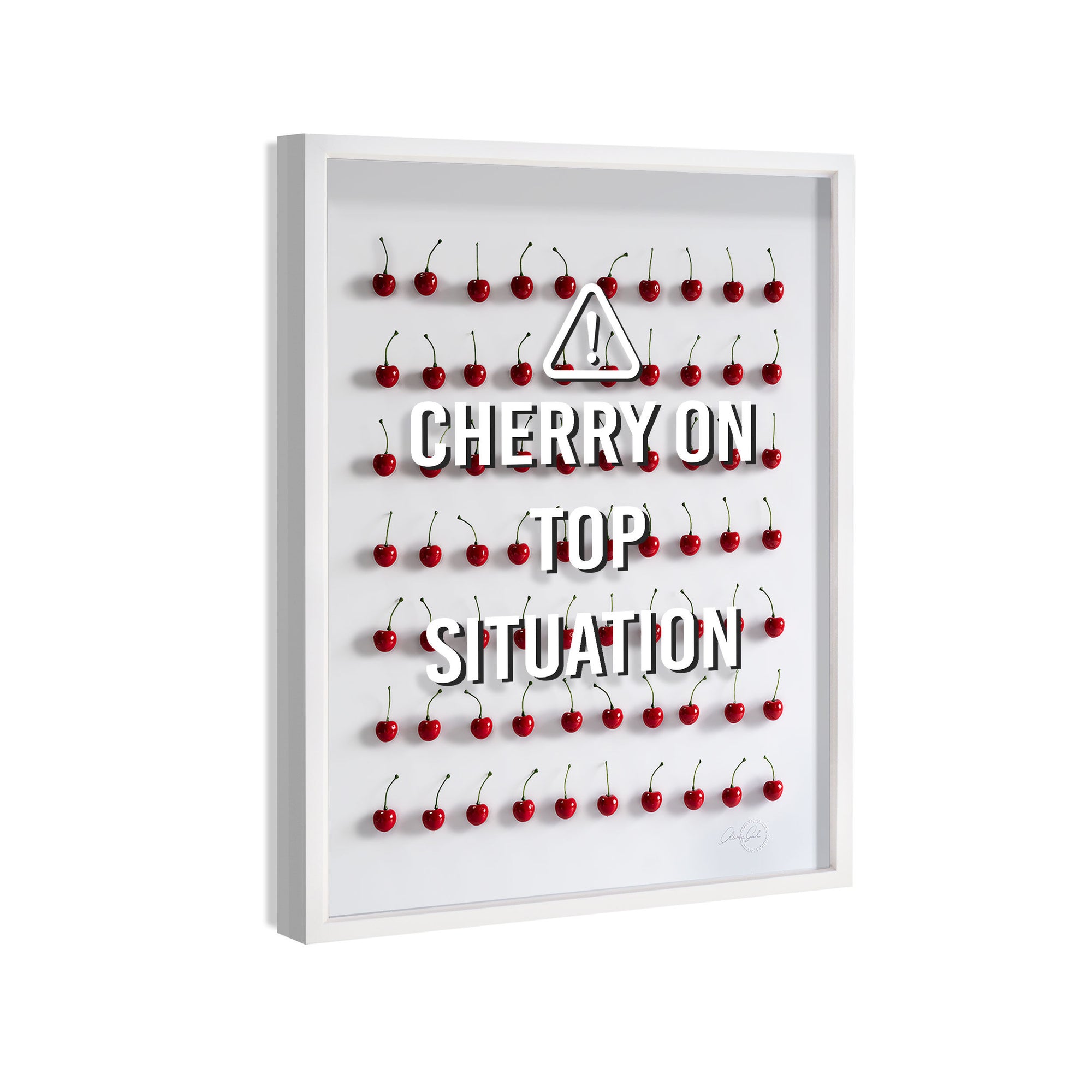 Cherry On Top - Framed 3D Art