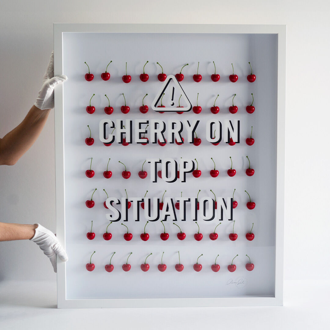 Cherry On Top - Framed 3D Art