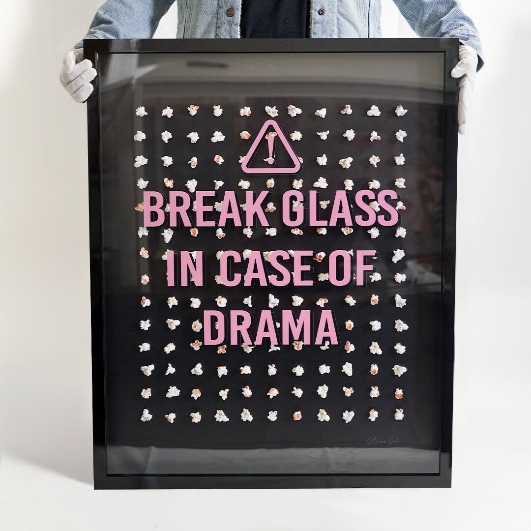 In Case of Drama - Framed 3D Art