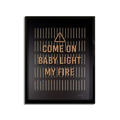 Light My Fire - Framed 3D Art