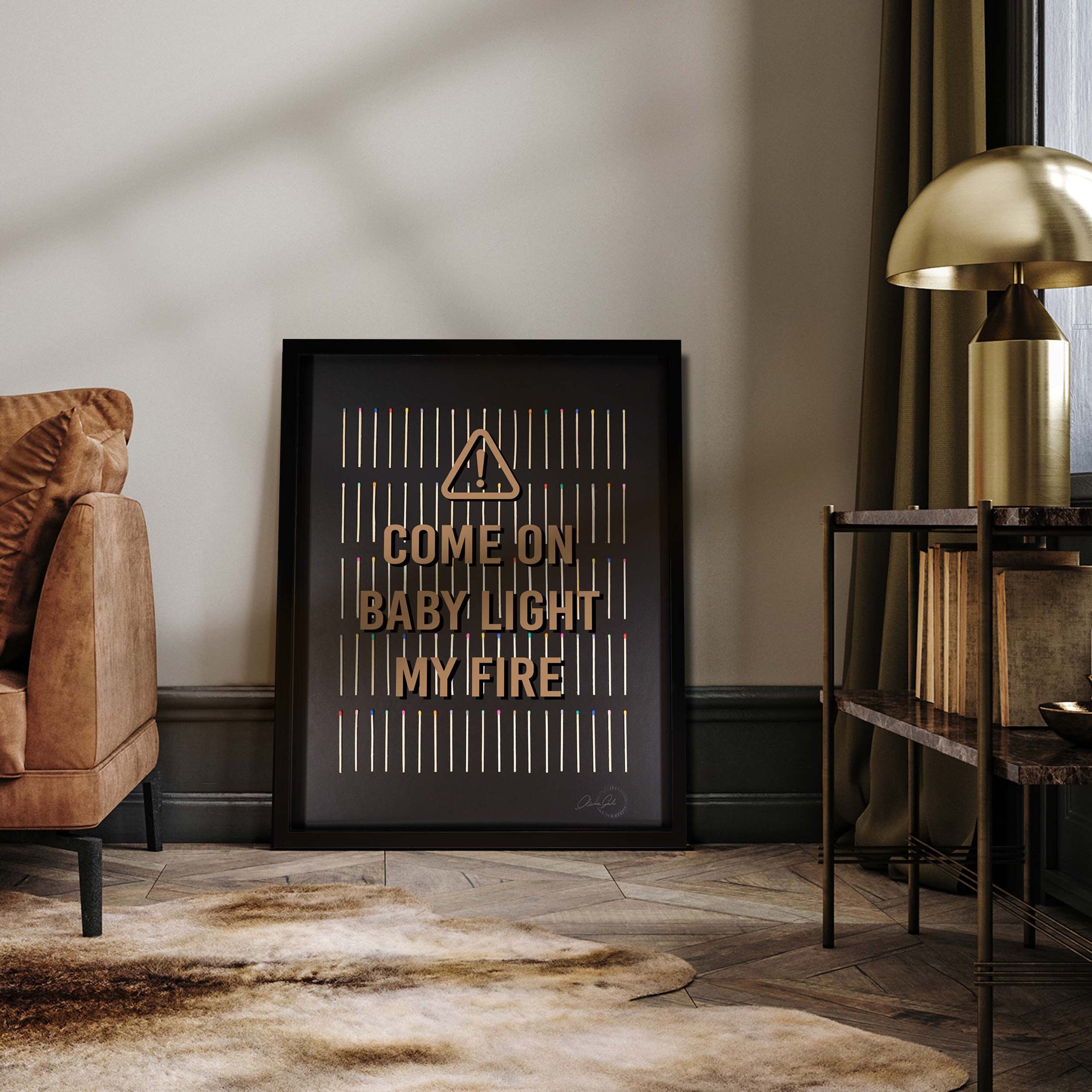 Light My Fire - Framed 3D Art