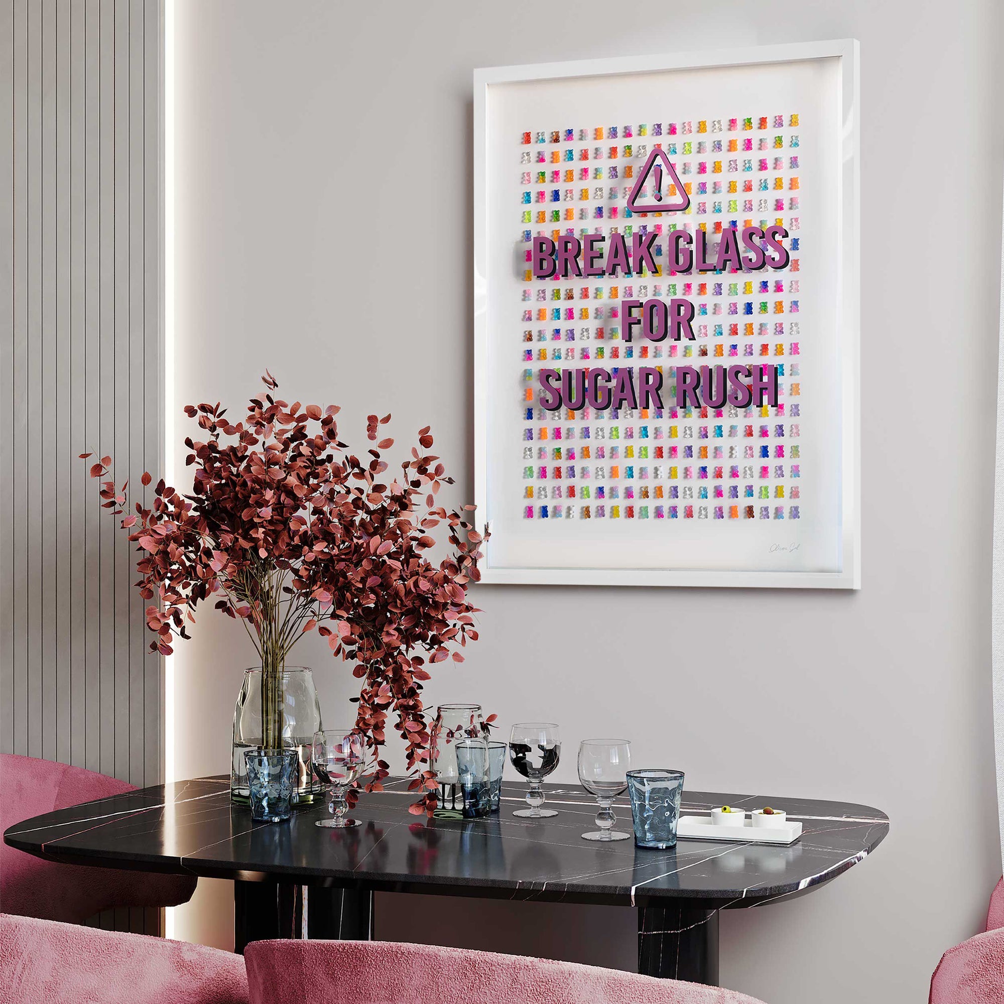 Sugar Rush - Framed 3D Art