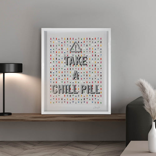 Chill Pill - Framed 3D Art