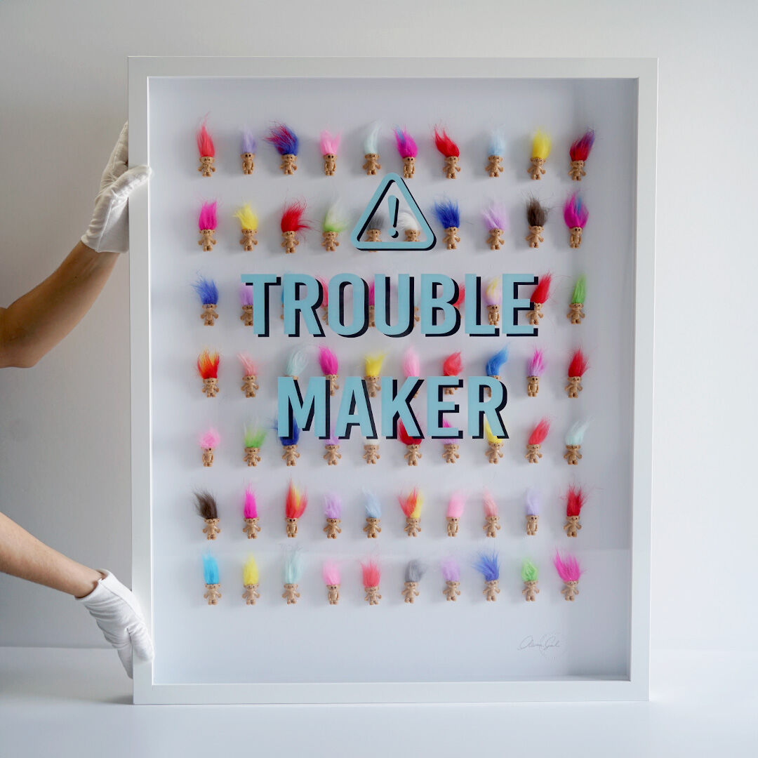 Trouble Maker - Framed 3D Art