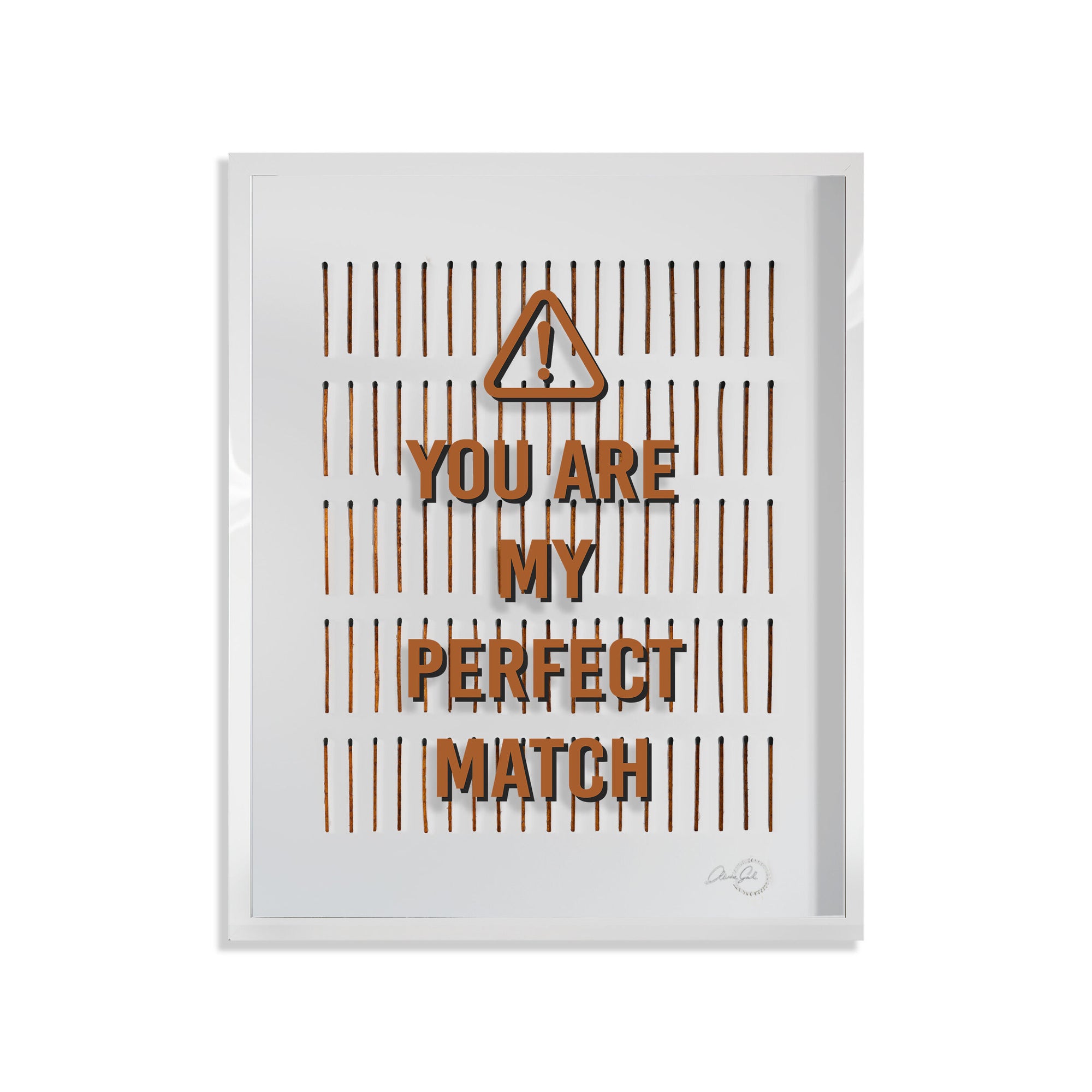 Perfect Match - Framed 3D Art