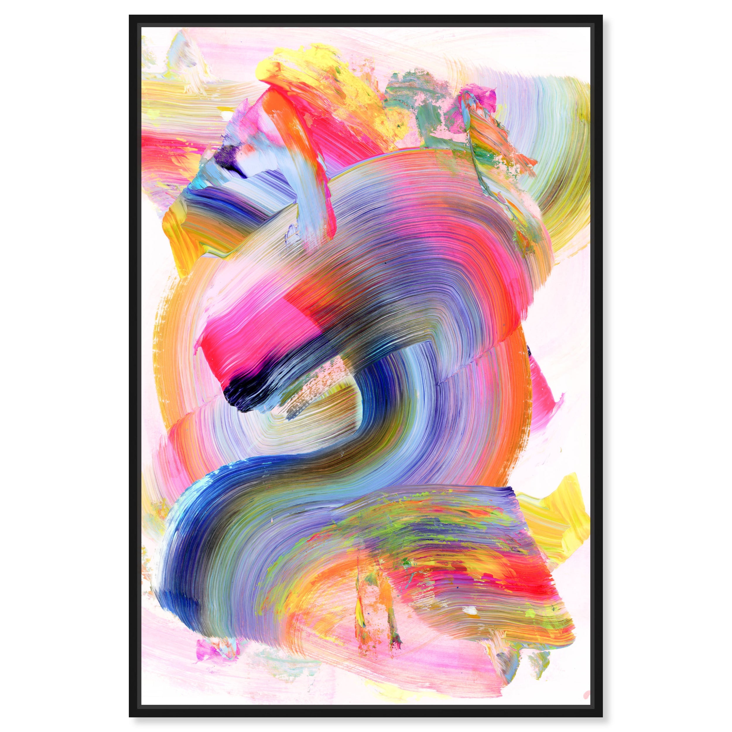 Neon Swirl | Abstract Wall Art by Oliver Gal