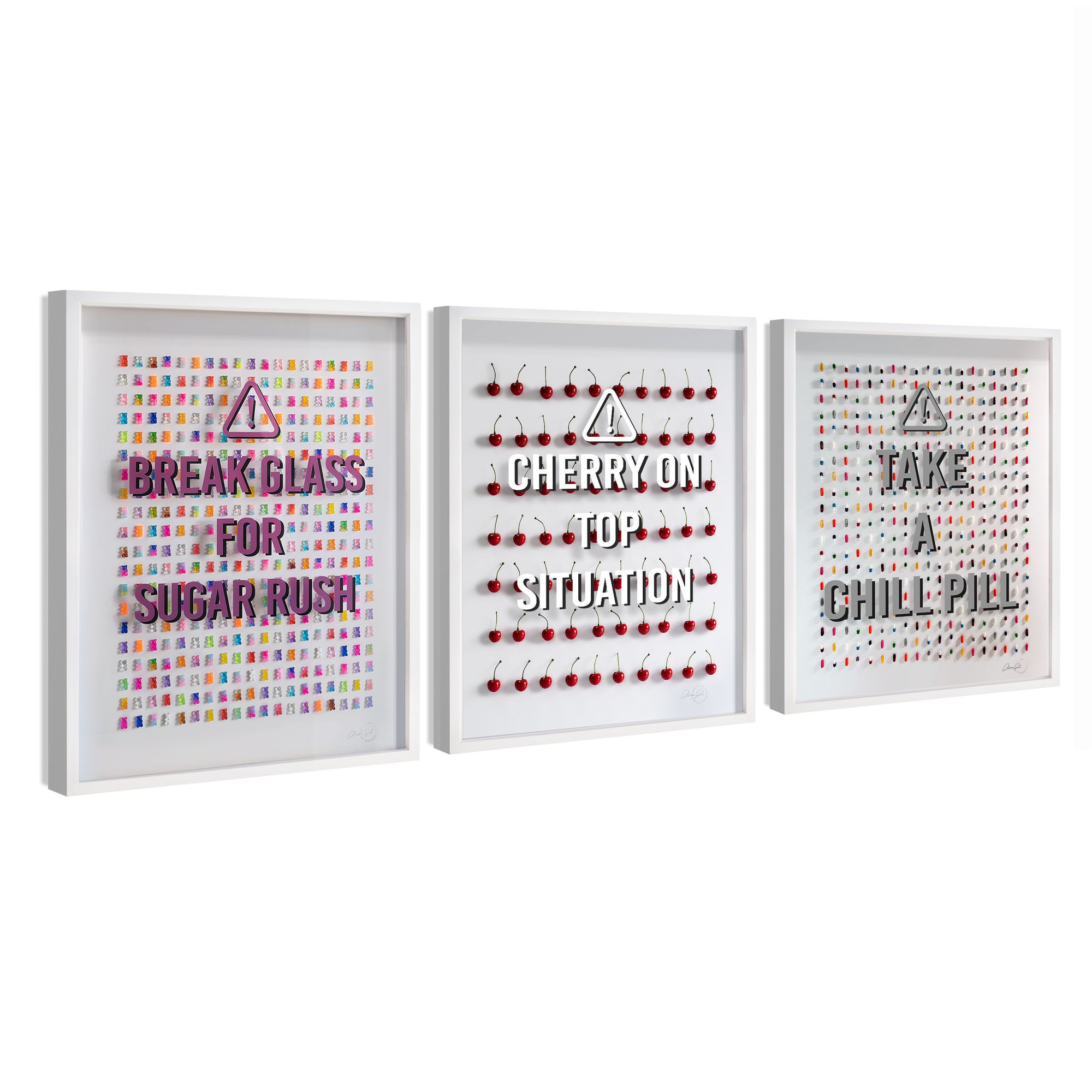 Sweet Rush - Framed 3D Art - 3 Piece Set