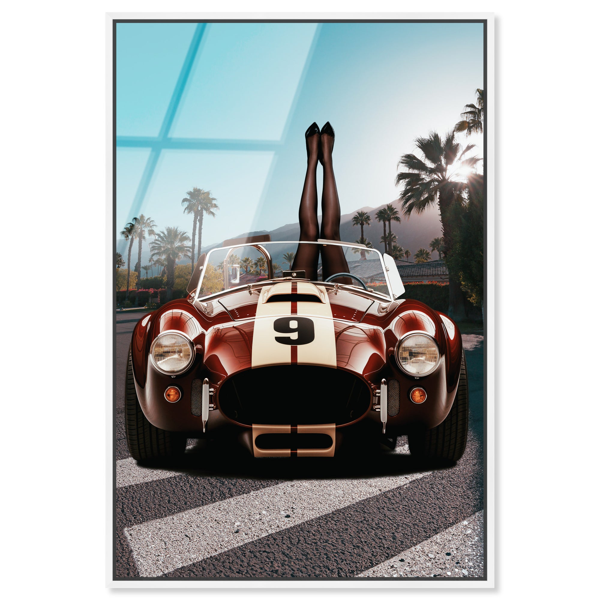 Legs up Cobra - Framed Acrylic Art
