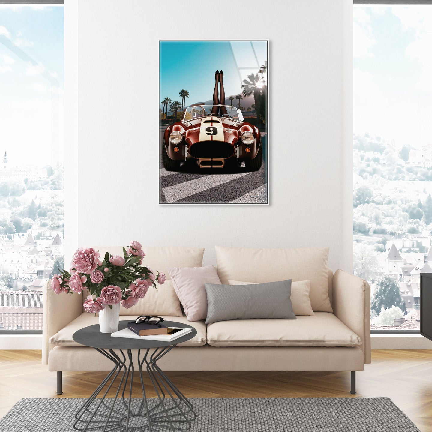 Legs up Cobra - Framed Acrylic Art