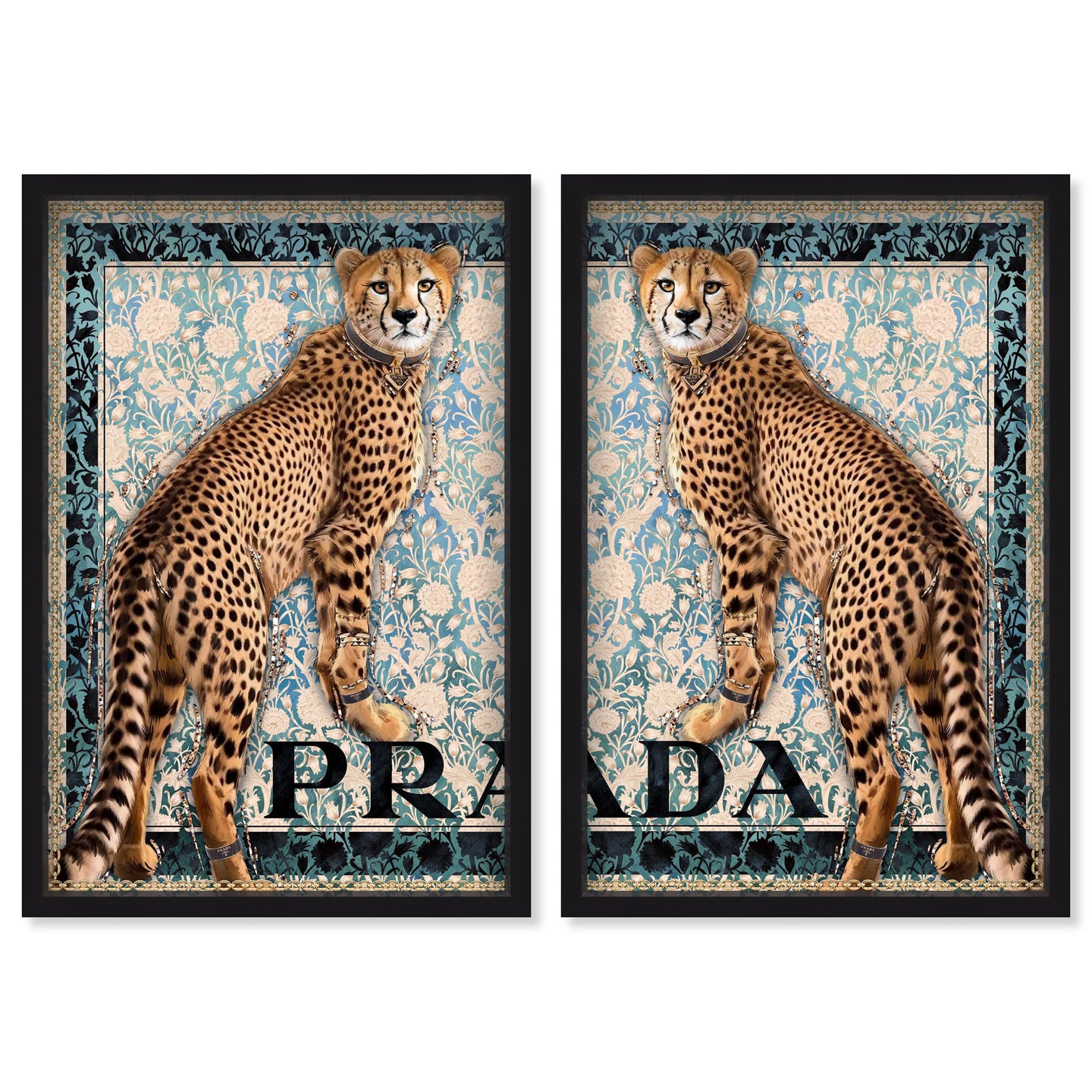 Regal Feline Elegance Duo - With Glitter