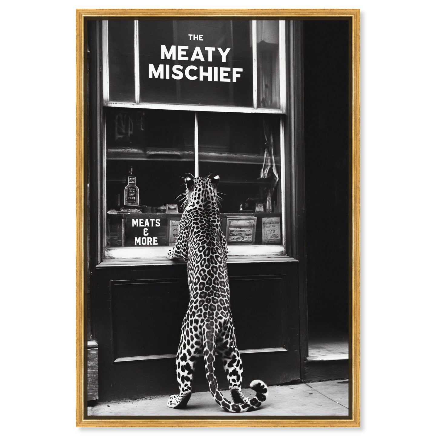 Meaty Mischief - Framed Acrylic Art