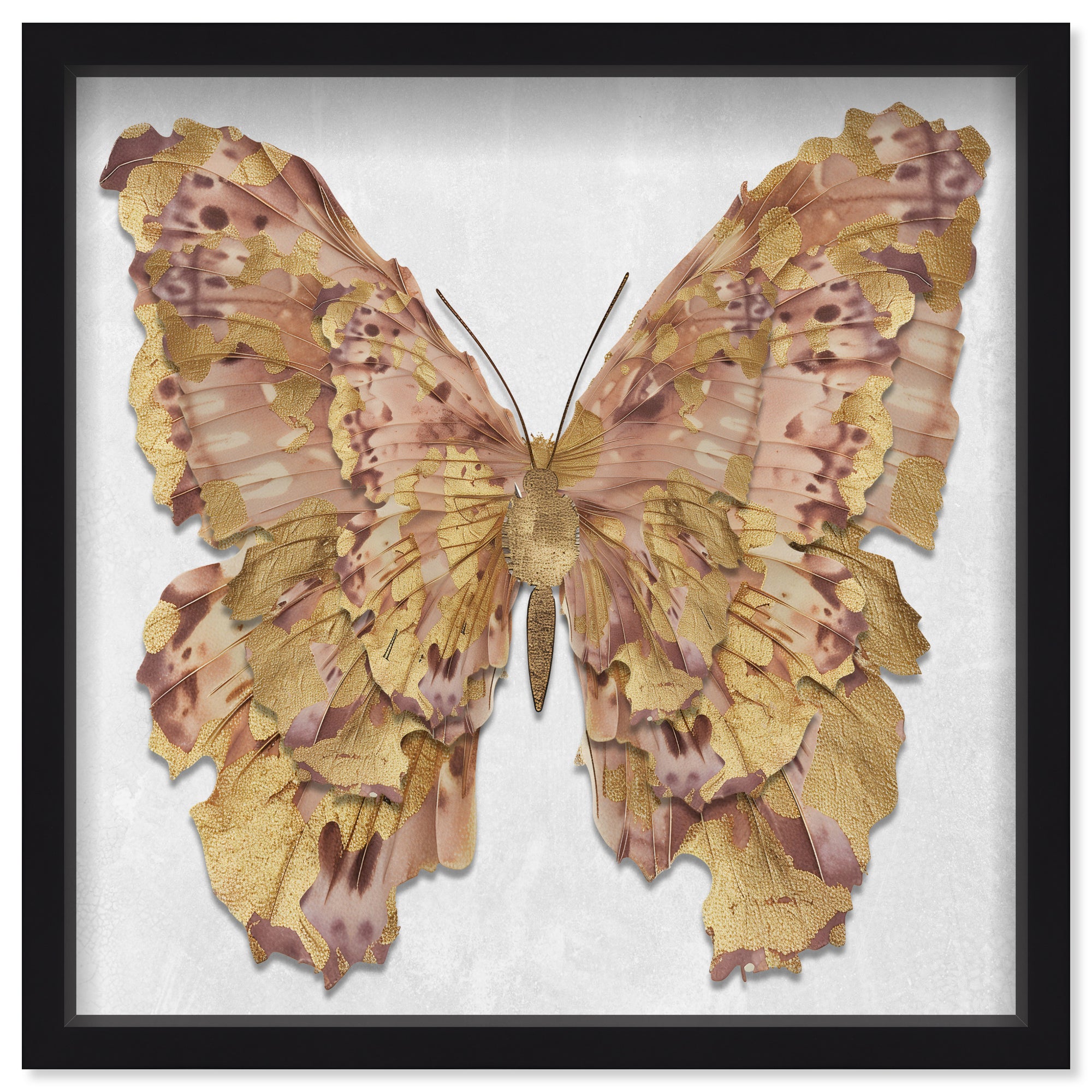 Butterfly Paper Sculpture Gold III
