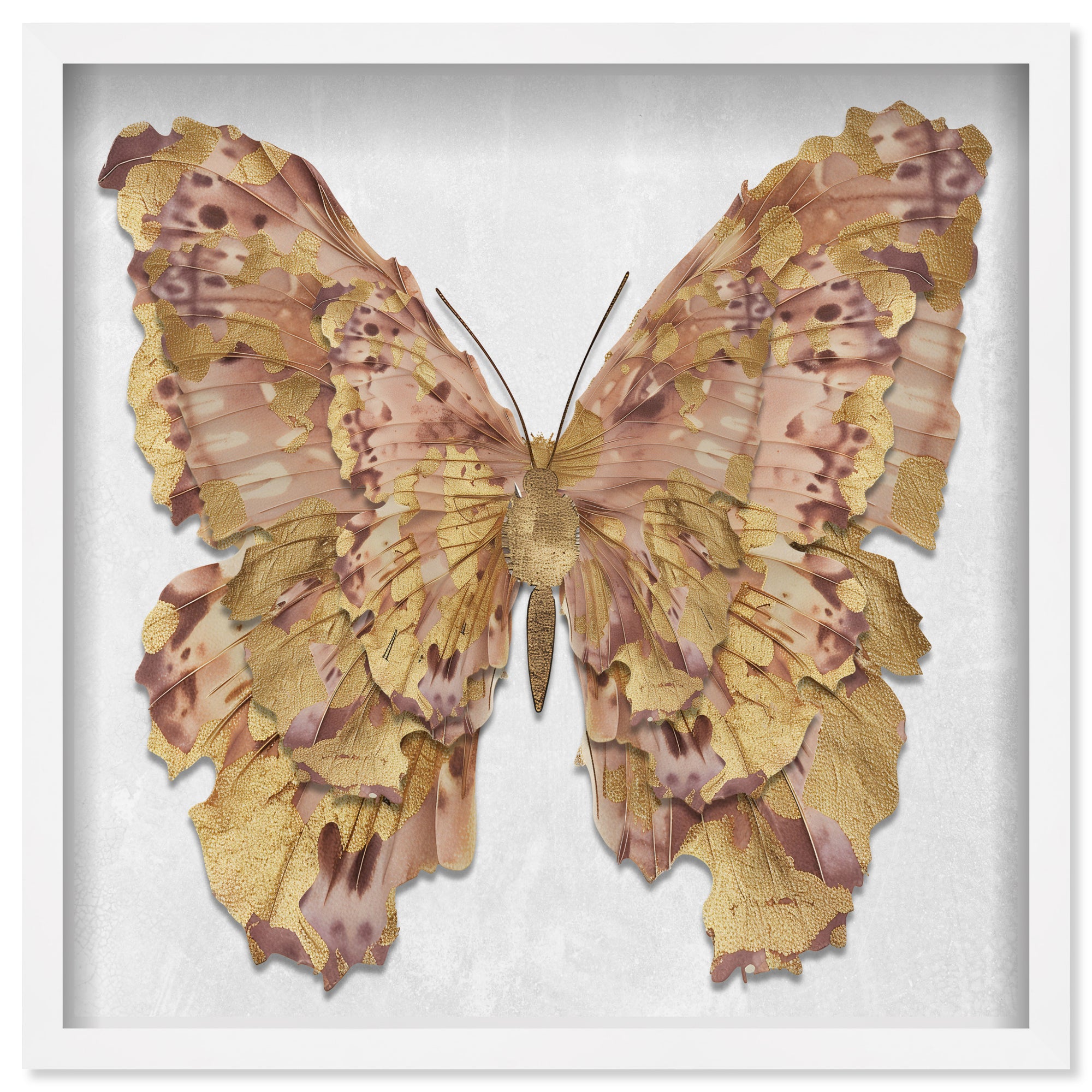 Butterfly Paper Sculpture Gold III
