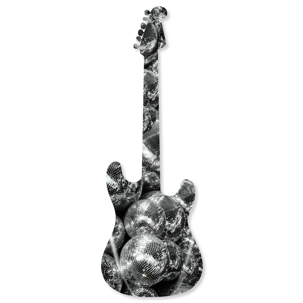 アート　ジル・べラック/Gilles Bailac Disco Ball Guitar Diecut | Music and Dance Wall Art by The Oliver Gal