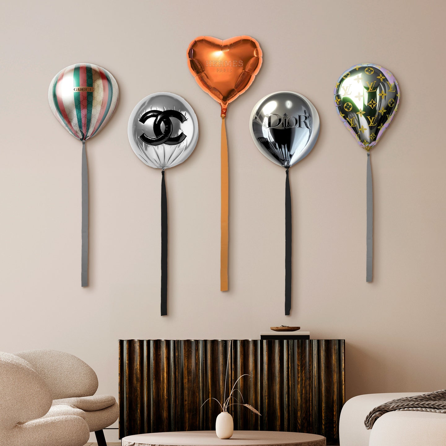 Lustrous Balloon Fantasy V | Acrylic Silhouette