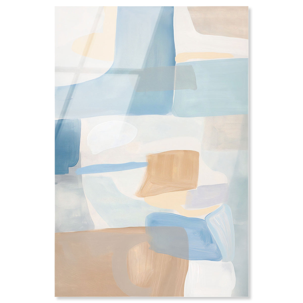 Perimeter Blue (III) | Abstract Wall Art by Oliver Gal