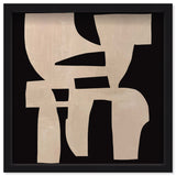 Monochrome Puzzle - Sculptural 3D Wall Decor