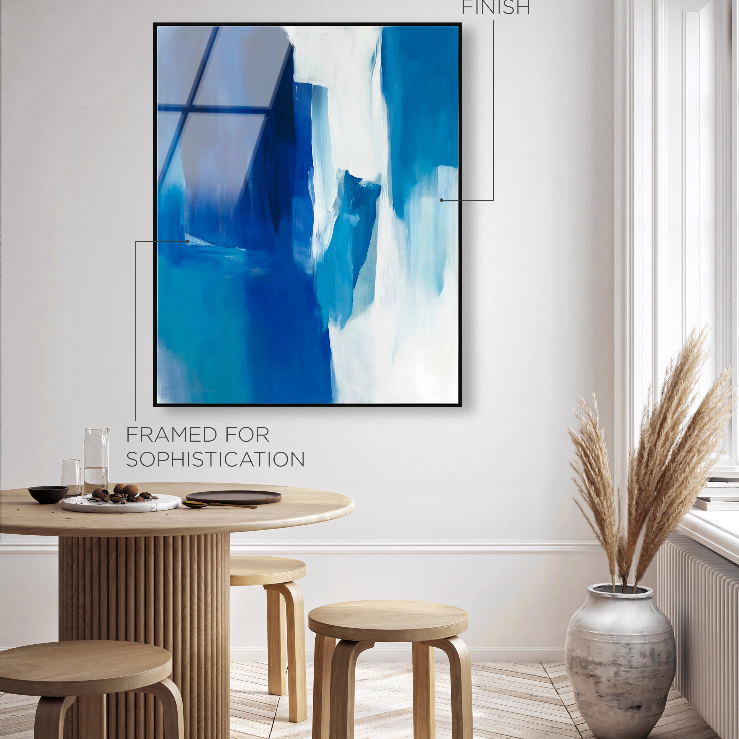 Blue Melancholy | Abstract Wall Art by Oliver Gal