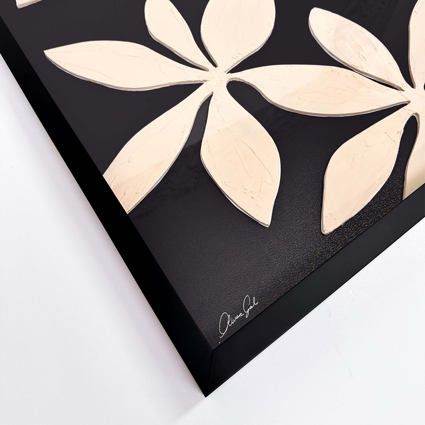 Dark Dahlia II - Sculptural 3D Wall Decor