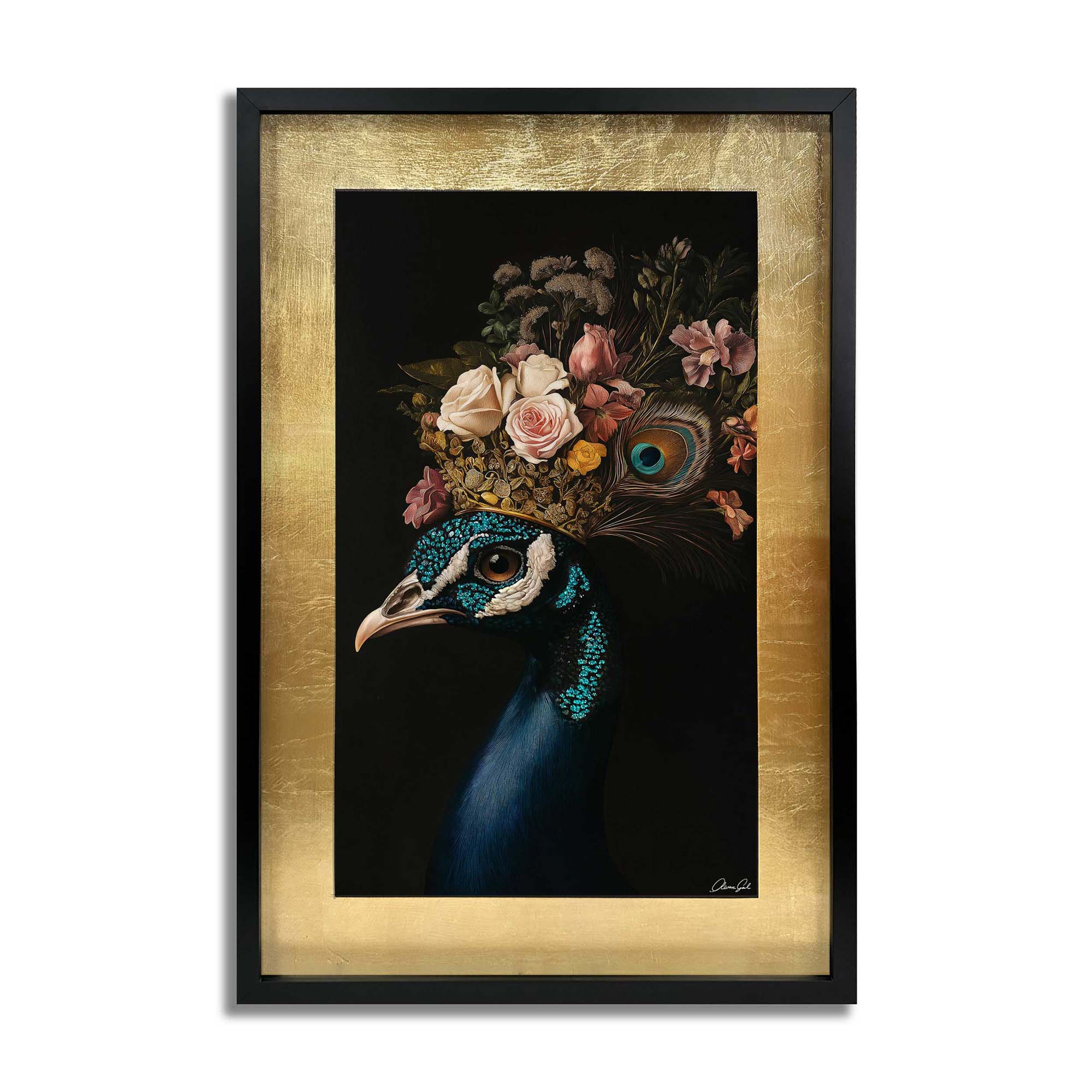 Peacock's Crown II | Animals Wall Art by Oliver Gal