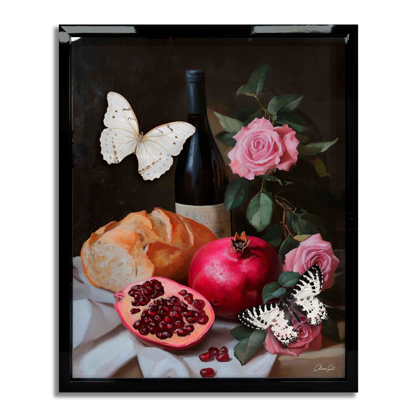 Fruits of the Vine - With 3-D Butterflies