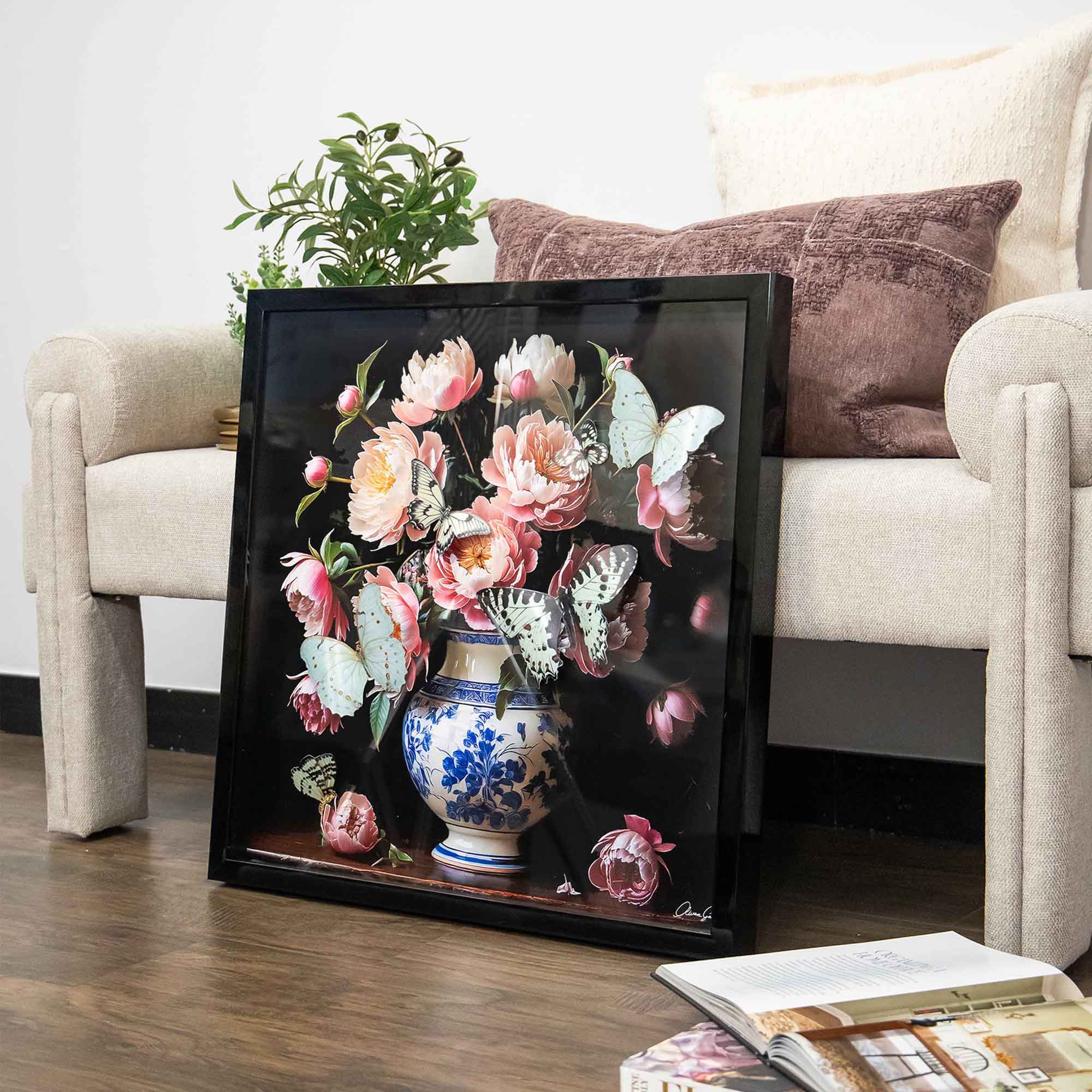 Ode to Peonies - With 3-D Butterflies