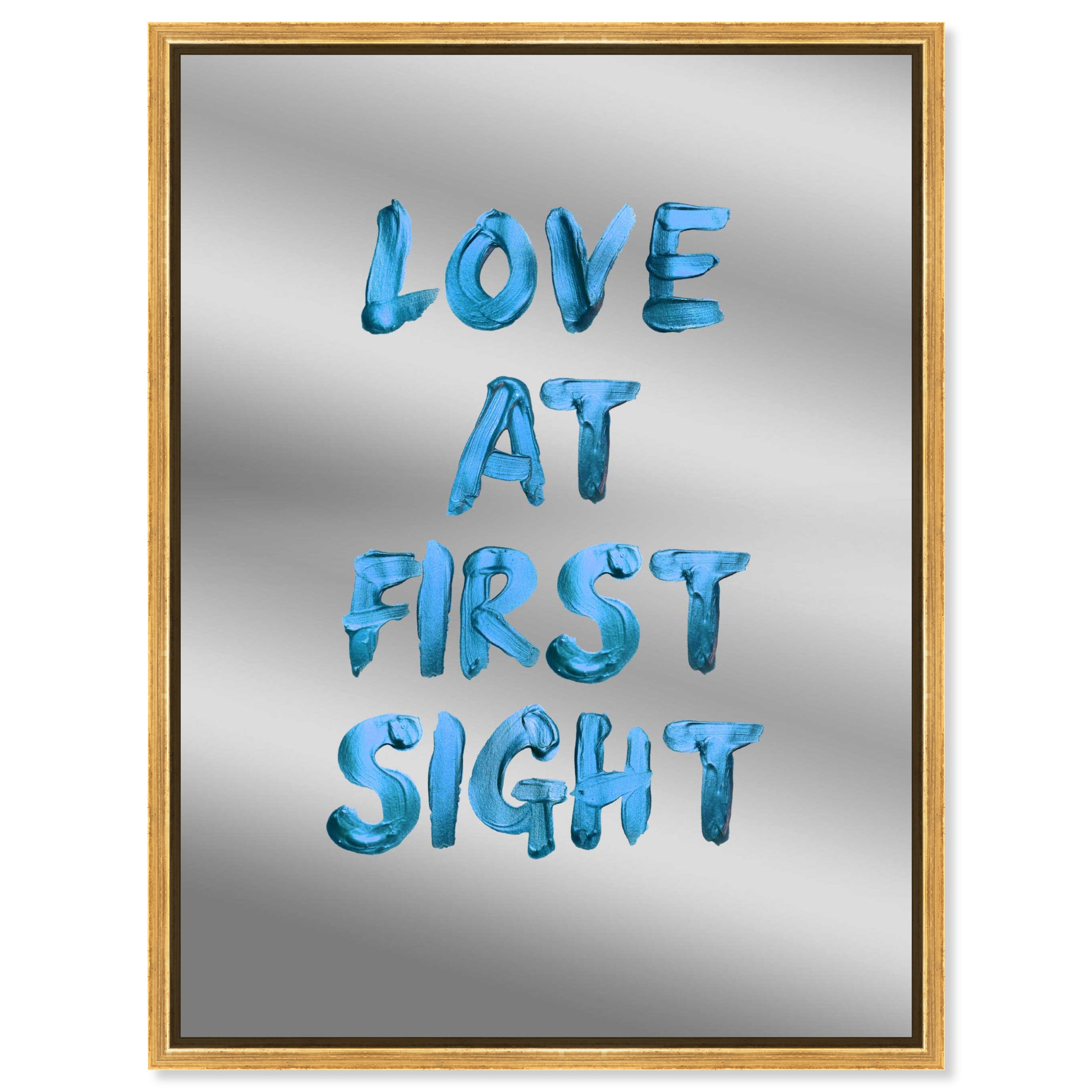 Love at First Sight Mirror | Typography and Quotes Wall Art by