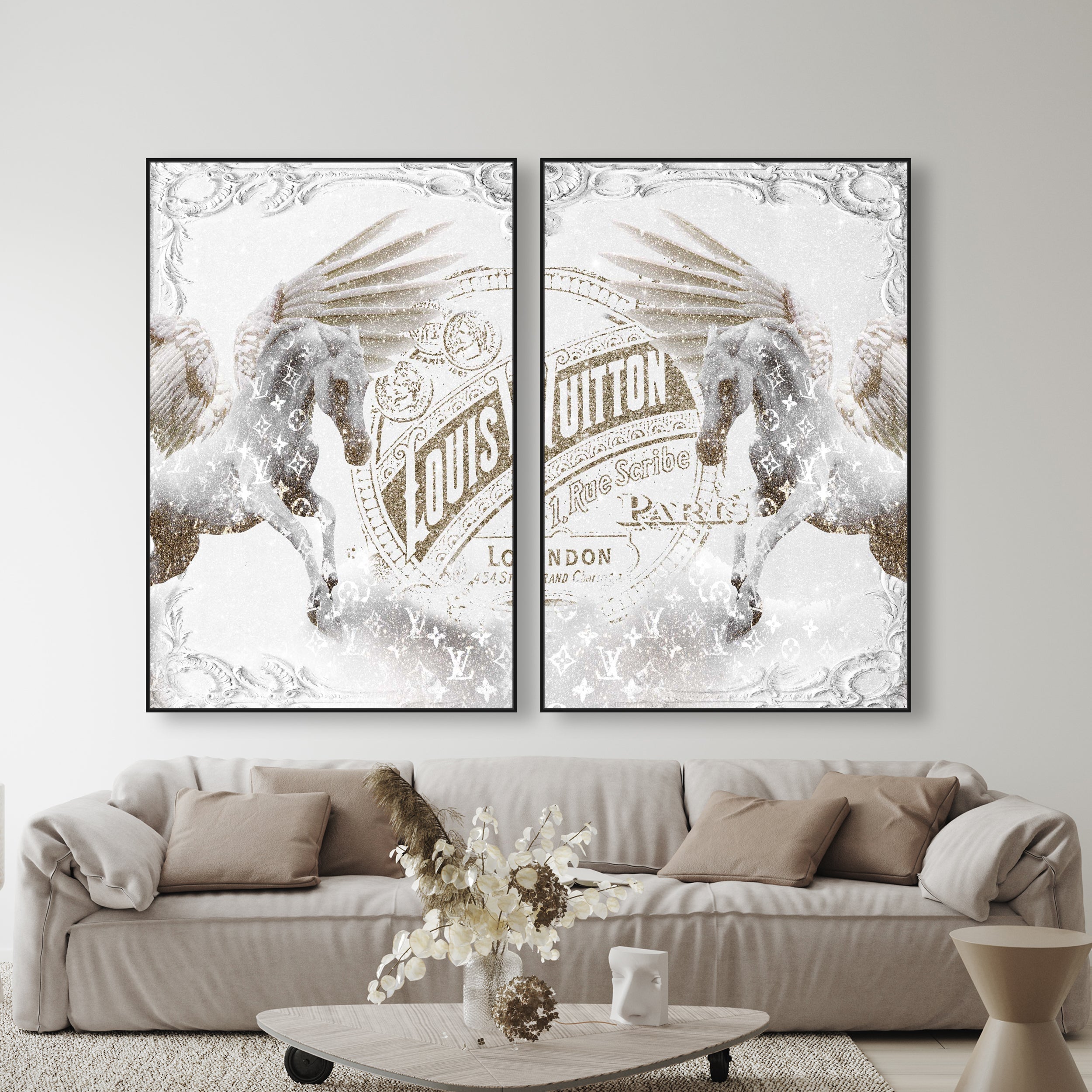 Double vision set | Abstract Wall Art by Oliver Gal
