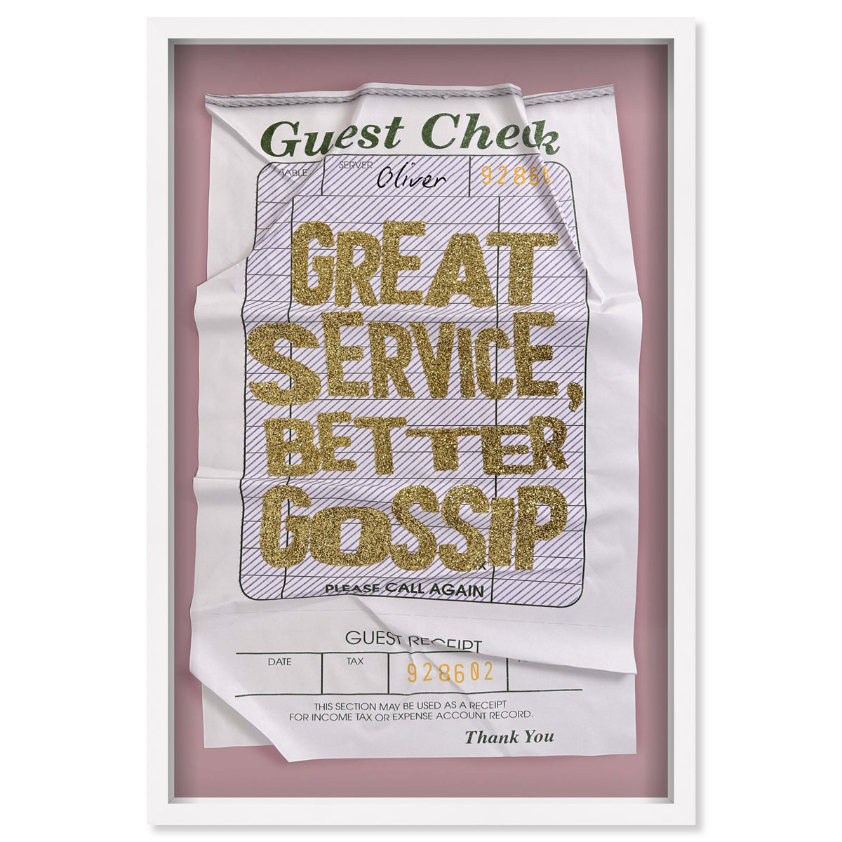 Great Service Check | Limited Edition