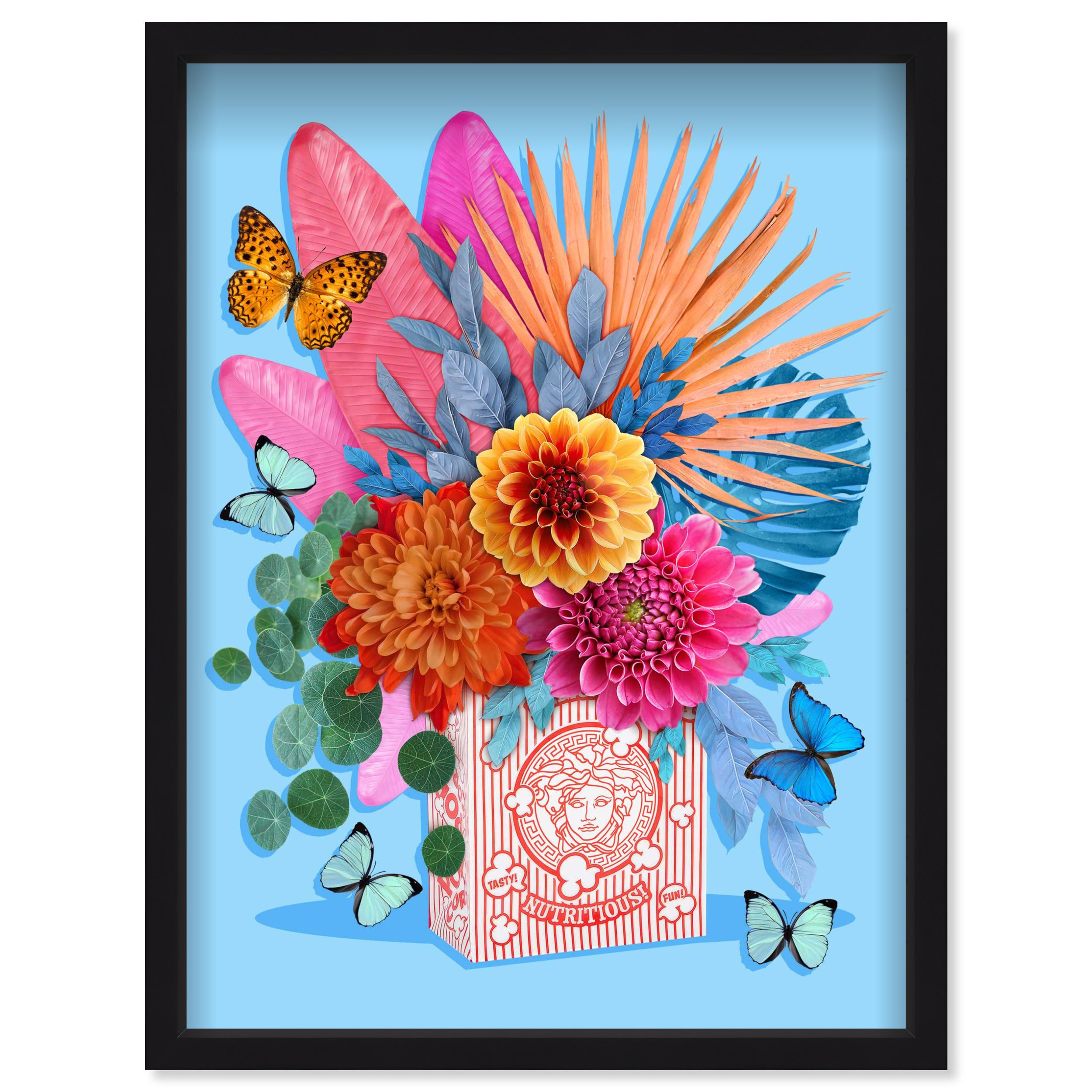 Flora Pop Glam 3D | Floral and Botanical Wall Art by Oliver Gal