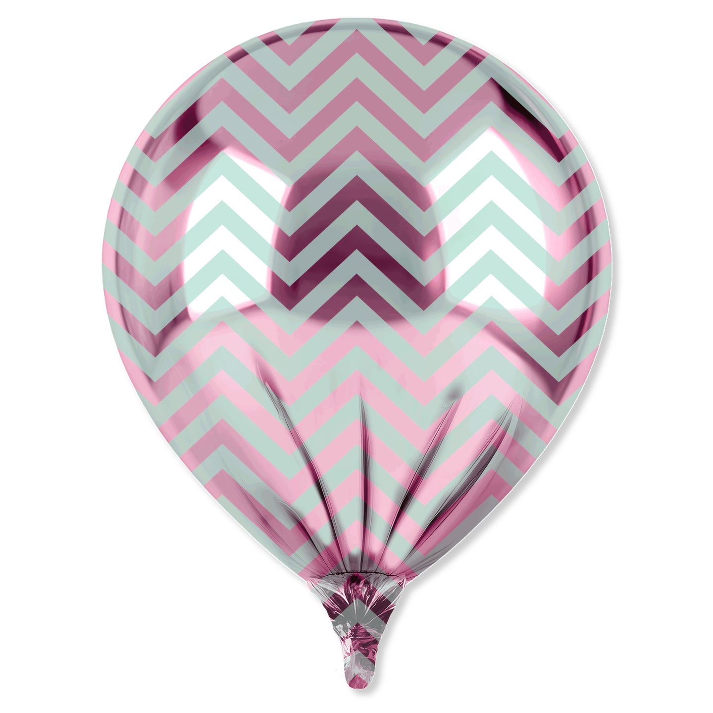 24x24/Accent Balloons/Pink Chevron Balloon