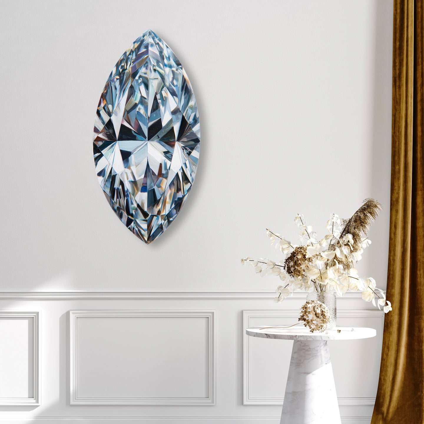 30 H/April Gems/Oval Diamond April