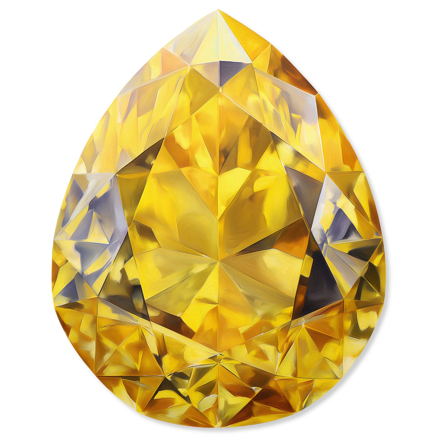 30x36/Pear Gems/Yellow Pear