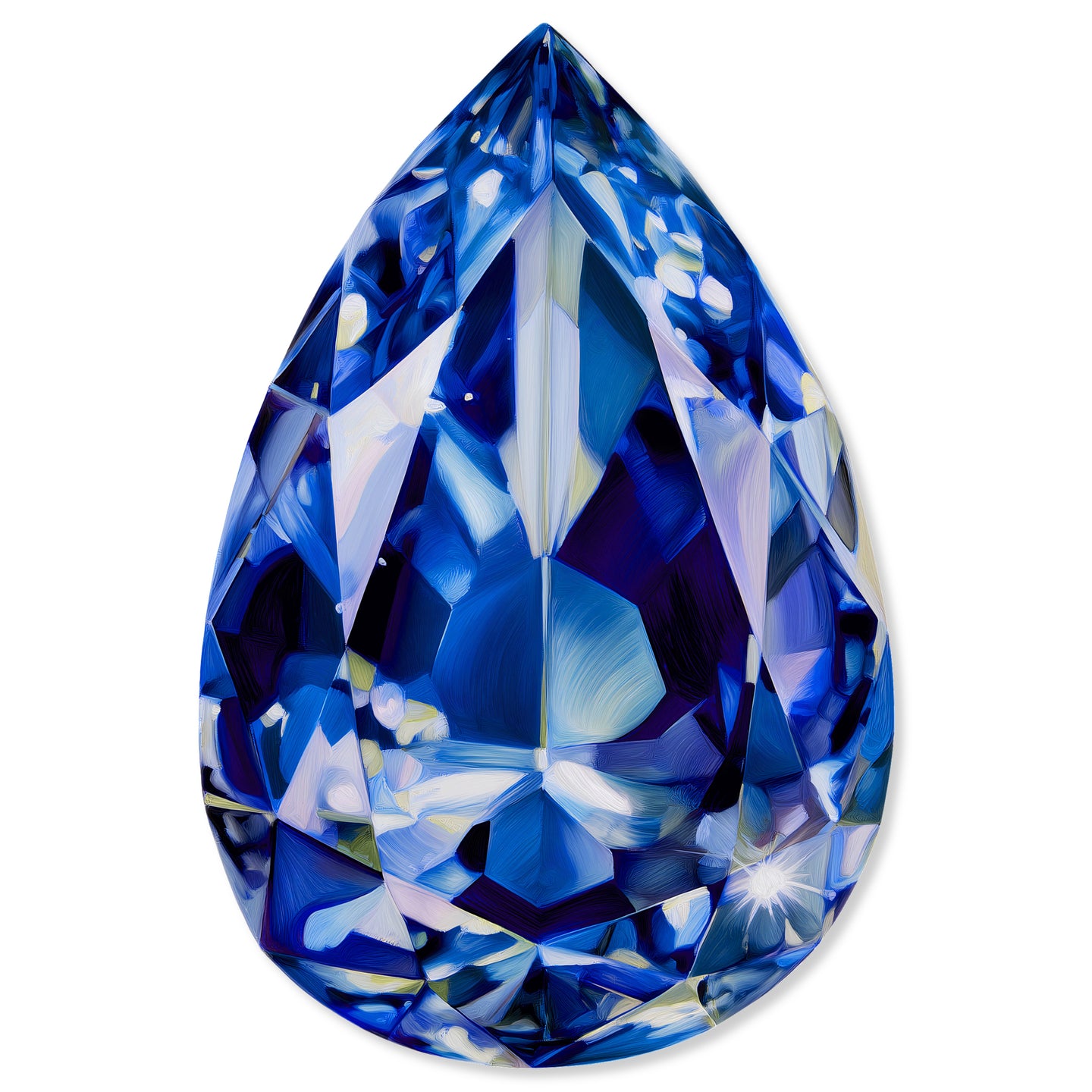 30x36/Pear Gems/Blue Pear